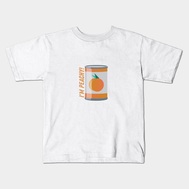 I'm peachy! Kids T-Shirt by JojaShop